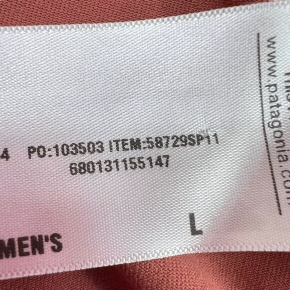 Patagonia Bandha Twist Front Lightweight Dress Rust Red Orange Size Large - Picture 6 of 8